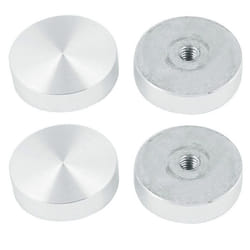 Disque en aluminium - SOURCING MAP - 30mm - Argenté - M6 - 4 pièces
