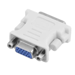 SOURCING MAP Câble DVI-I Double Link 24 +1 broches mâle à VGA Convertisseur adaptateur pour PC Blanc HDTV