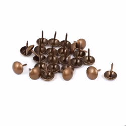 Clou de tapisserie SOURCING MAP 25Pcs 11mm Diamètre Clous Tapissier Rond Tête Punaise Décoratif Punaise Clou Ameublement