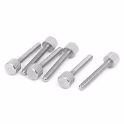 Vis SOURCING MAP M4 x 30mm Vis moletée à tête plate vis à oreilles pour Boîtier dordinateur en acier inoxydable 6Pcs