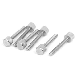 Vis SOURCING MAP M4 x 30mm Vis moletée à tête plate vis à oreilles pour Boîtier dordinateur en acier inoxydable 6Pcs