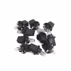 SOURCING MAP T5 Ampoule Tableau de bord Lumière jaune DC 12V 12W Éclairage Tableau de bord pour Voiture 10Pcs