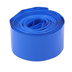 Gaine de fils et câbles SOURCING MAP Thermorétractable PVC Emballage Batterie 30mm Largeur plat 99m Long pour Batteries 18650 Bleu