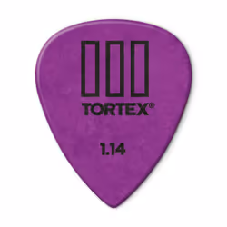 Dunlop Manufacturing Tortex TIII, Violet, Monochromatique, Jazz, 1,14 mm, Sac en polyéthylène, 12 pièce(s)