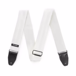 Dunlop Manufacturing DST7001WH sangle et support pour instrument de musique Guitare Blanc Cuir