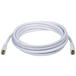 Monoprice 6315 câble coaxial 3 m RG6 F Type Blanc