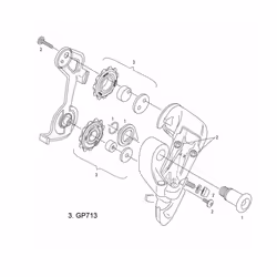 Jeu de roulette Sram X9/9.0Sl (Offset) 2001
