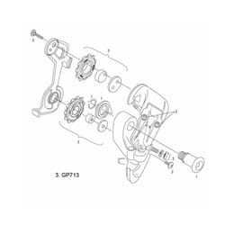 Jeu de roulette Sram X9/9.0Sl (Offset) 2001