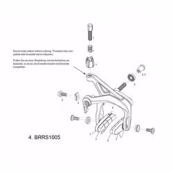Etrier de frein Sram Rival/Force Brake Center Nut Set