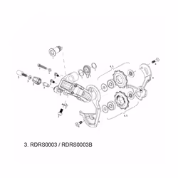 Kit de molette de réglage dérailleur Sram Rd Barrel