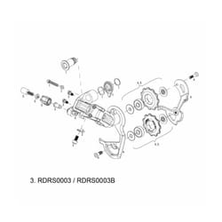 Kit de molette de réglage dérailleur Sram Rd Barrel