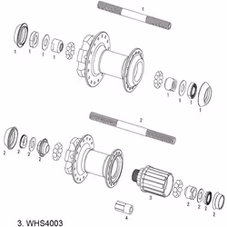 Kit corps de cassette Sram MTH 406