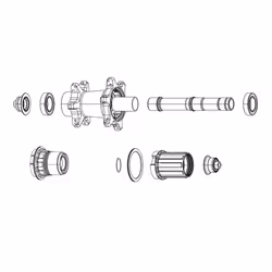 Paire roulements de roue avant Zipp 30/60