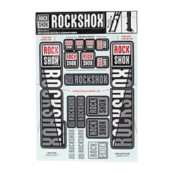 Kit autocollants pour fourche Rockshox Boxxer/Domain Dual - blanc - 35 mm