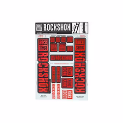 Autocollants Rockshox Boxxer/Domain Dual Crown - Rouge - 35 mm - Adulte - Homme - ROCKSHOX