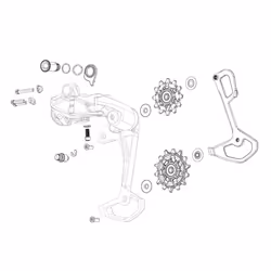Jeu de roulette dérailleur arrière roulement acier Sram Rival Etap AXS