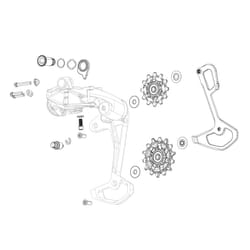 Jeu de roulette dérailleur arrière roulement acier Sram Rival Etap AXS