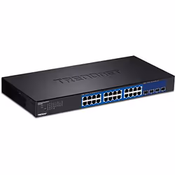 Trendnet TEG-30284, Géré, Gigabit Ethernet (10/100/1000), Full duplex, Grille de montage, 1U
