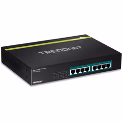 Trendnet TPE-TG81g Non-géré Gigabit Ethernet (10/100/1000) Connexion Ethernet, supportant l'alimentation via ce port (PoE) Noir