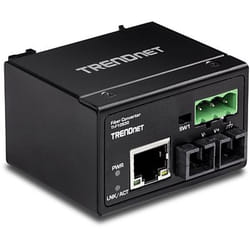 Trendnet TI-F10S30 convertisseur de support réseau 200 Mbit/s 1310 nm Monomode Noir