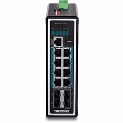 Trendnet TI-PG1284i Géré L2+ Gigabit Ethernet (10/100/1000) Connexion Ethernet, supportant l'alimentation via ce port (PoE) Noir