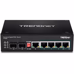 Trendnet TI-PG62 commutateur réseau Non-géré Gigabit Ethernet (10/100/1000) Connexion Ethernet, supportant l'alimentation via ce port (PoE) Noir