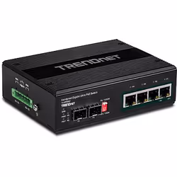 Trendnet TI-UPG62 commutateur réseau Non-géré L2 Gigabit Ethernet (10/100/1000) Connexion Ethernet, supportant l'alimentation via ce port (PoE) Noir