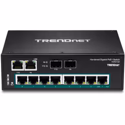 Trendnet TI-PG102 commutateur réseau Non-géré Gigabit Ethernet (10/100/1000) Connexion Ethernet, supportant l'alimentation via ce port (PoE) Noir