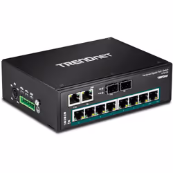 Trendnet TI-PG102 commutateur réseau Non-géré Gigabit Ethernet (10/100/1000) Connexion Ethernet, supportant l'alimentation via ce port (PoE) Noir