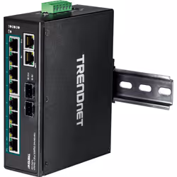 Trendnet TI-PG102 commutateur réseau Non-géré Gigabit Ethernet (10/100/1000) Connexion Ethernet, supportant l'alimentation via ce port (PoE) Noir - Vue supplémentaire 6