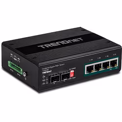 Trendnet TI-PG62B commutateur réseau Non-géré L2 Gigabit Ethernet (10/100/1000) Connexion Ethernet, supportant l'alimentation via ce port (PoE) Noir