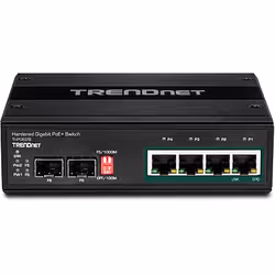 Trendnet TI-PG62B commutateur réseau Non-géré L2 Gigabit Ethernet (10/100/1000) Connexion Ethernet, supportant l'alimentation via ce port (PoE) Noir