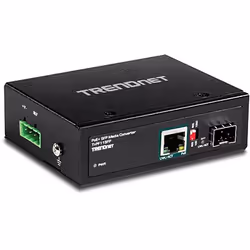 Trendnet TI-PF11SFP convertisseur de support réseau 2000 Mbit/s 0,56 nm Noir
