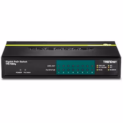 Trendnet TPE-TG82G commutateur réseau Non-géré Gigabit Ethernet (10/100/1000) Connexion Ethernet, supportant l'alimentation via ce port (PoE) Noir