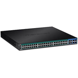 Trendnet TPE-5240WS commutateur réseau Géré Gigabit Ethernet (10/100/1000) Connexion Ethernet, supportant l'alimentation via ce port (PoE) 1U Noir