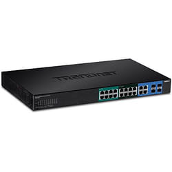 Trendnet TPE-204US commutateur réseau Géré L2/L3/L4 Gigabit Ethernet (10/100/1000) Connexion Ethernet, supportant l'alimentation via ce port (PoE) 1U Noir