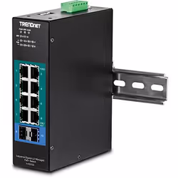 Trendnet TI-PG102I commutateur réseau Géré L2 Gigabit Ethernet (10/100/1000) Connexion Ethernet, supportant l'alimentation via ce port (PoE) Noir - Vue supplémentaire 5