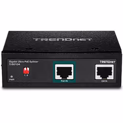 Trendnet TI-SG104 séparateur voix-données Noir Connexion Ethernet, supportant l'alimentation via ce port (PoE)