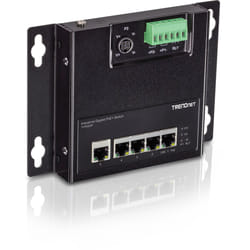 Trendnet TI-PG50F commutateur réseau Non-géré Connexion Ethernet, supportant l'alimentation via ce port (PoE) Noir