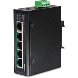 Trendnet TI-PE50 commutateur réseau Non-géré Fast Ethernet (10/100) Connexion Ethernet, supportant l'alimentation via ce port (PoE) Noir