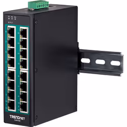 Trendnet TI-PG160 commutateur réseau Non-géré Gigabit Ethernet (10/100/1000) Connexion Ethernet, supportant l'alimentation via ce port (PoE) Noir - Vue supplémentaire 5