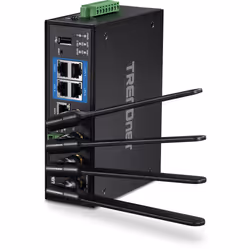 Trendnet TI-W100, Wi-Fi 5 (802.11ac), Bi-bande (2,4 GHz / 5 GHz), Ethernet/LAN, 3G, Noir, Routeur