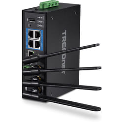 Trendnet TI-W100 routeur sans fil Gigabit Ethernet Bi-bande (2,4 GHz / 5 GHz) Noir