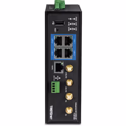 Trendnet TI-W100 routeur sans fil Gigabit Ethernet Bi-bande (2,4 GHz / 5 GHz) Noir - Vue supplémentaire 4