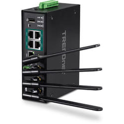 Trendnet TI-WP100 routeur sans fil Gigabit Ethernet Bi-bande (2,4 GHz / 5 GHz) Noir