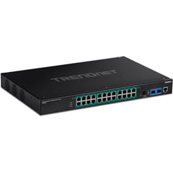 Trendnet TI-RP262i Géré L2 Gigabit Ethernet (10/100/1000) Connexion Ethernet, supportant l'alimentation via ce port (PoE) 1U Noir