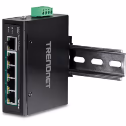 Trendnet TI-PG50 commutateur réseau Non-géré Gigabit Ethernet (10/100/1000) Connexion Ethernet, supportant l'alimentation via ce port (PoE) Noir - Vue supplémentaire 6