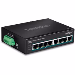 Trendnet TI-PE80 commutateur réseau Non-géré Fast Ethernet (10/100) Connexion Ethernet, supportant l'alimentation via ce port (PoE) Noir