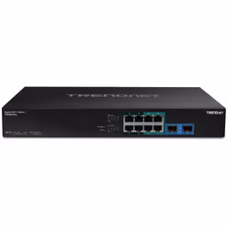 Trendnet TPE-BG102G commutateur réseau Non-géré Gigabit Ethernet (10/100/1000) Connexion Ethernet, supportant l'alimentation via ce port (PoE) 1U Noir