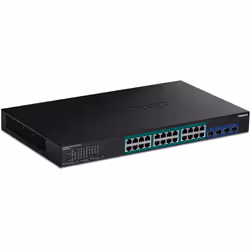 Trendnet TPE-30284, Géré, L2/L4, Gigabit Ethernet (10/100/1000), Connexion Ethernet, supportant l'alimentation via ce port (P ...